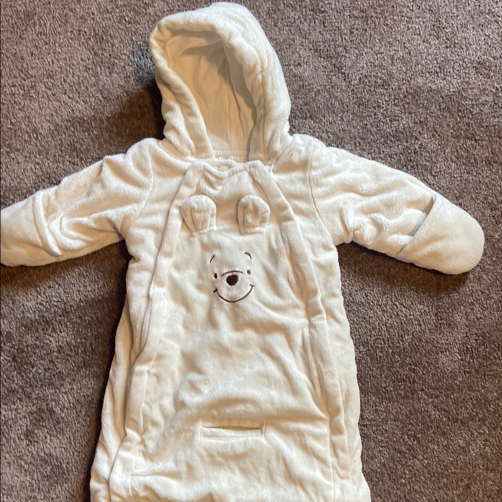 Disney Winnie Pooh Baby Winter Car Seat Bunting Bag 3 Months